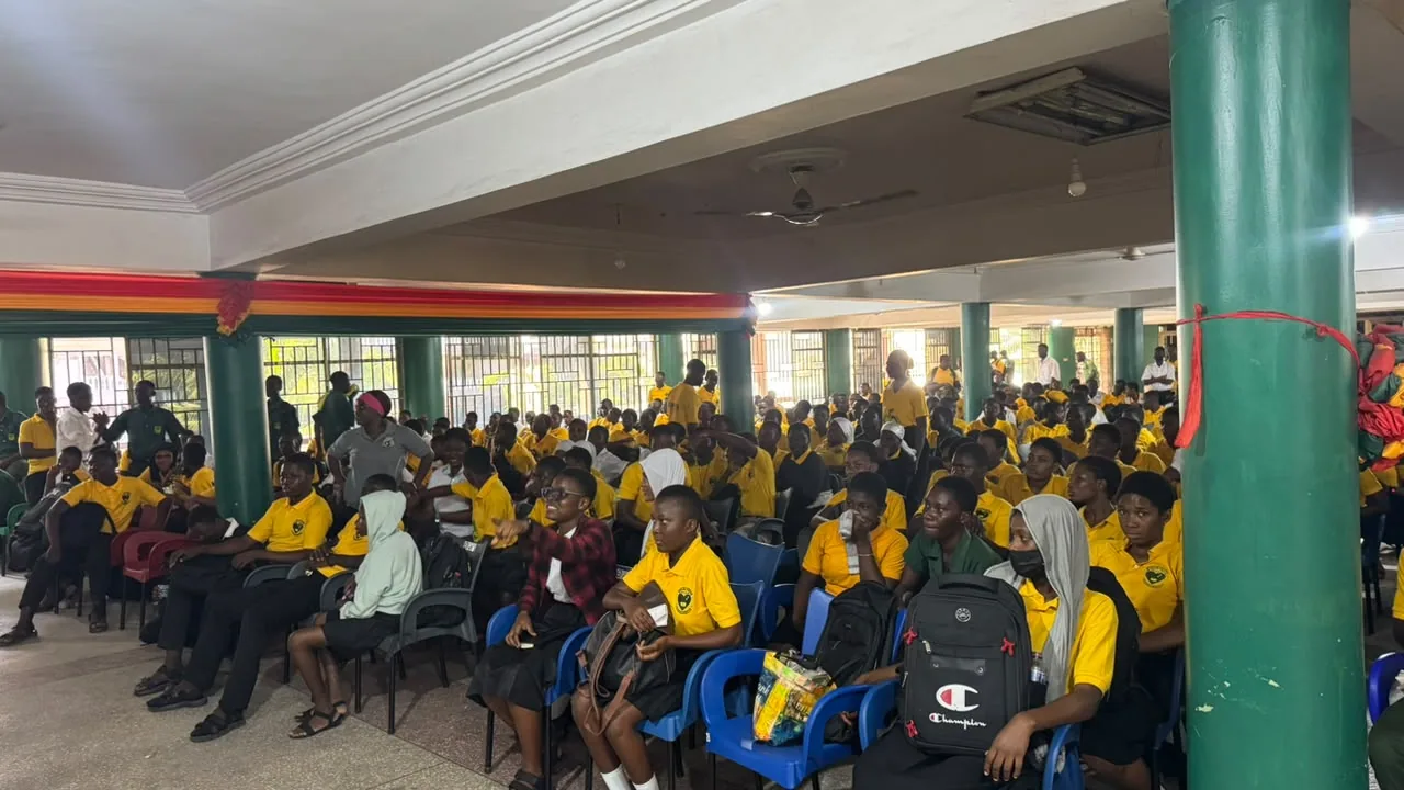 Students seated together during the Action SHTS extracurricular eating competition